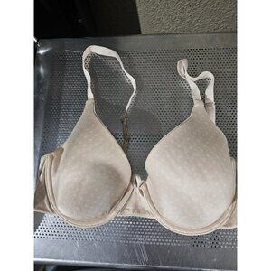 Maidenform Nude White Polka Dot T-shirt Bra Underwired Women's Size 38D